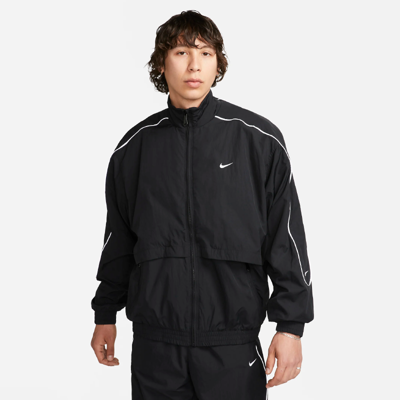 Толстовка Nike Sportswear Solo Swoosh Men's Woven Track Jacket AW24