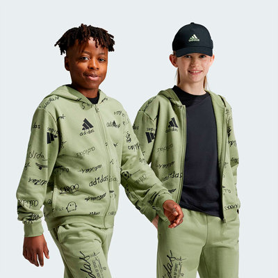 Толстовка Adidas Brand Love Full-Zip Hoodie AW24